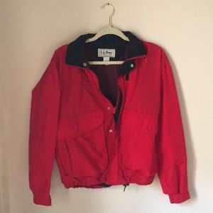 L.L. Bean Red Windbreaker Vintage